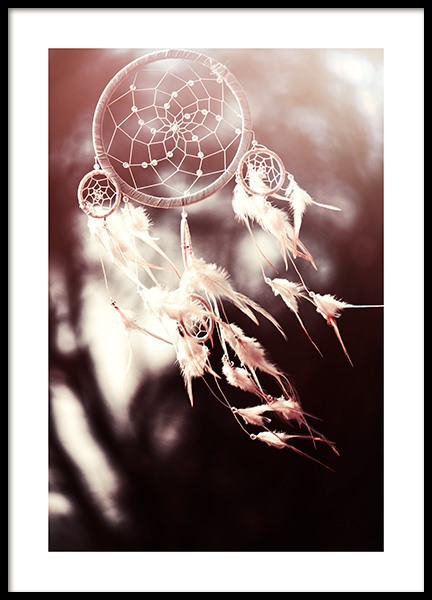 White Dreamcatcher Poster in der Gruppe Poster / Fotografien bei Desenio AB (11887)