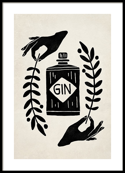 Let the Fun Be Gin Poster