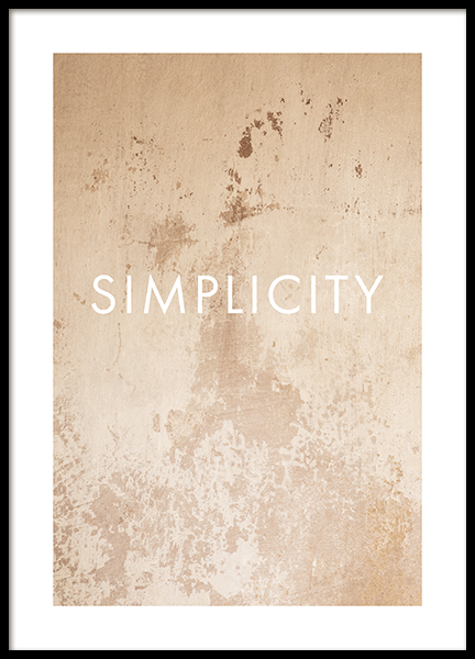 Simplicity in Concrete Poster