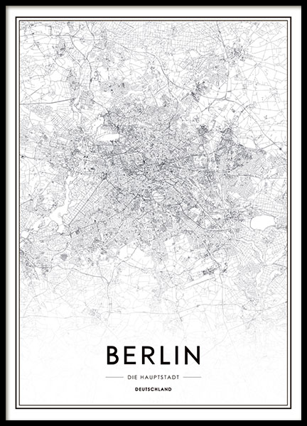 berlin karte schwarz weiß Poster Mit Stadtplan Von Berlin Schwarz Weiss Poster Mit Stadten Und Karten Desenio De berlin karte schwarz weiß
