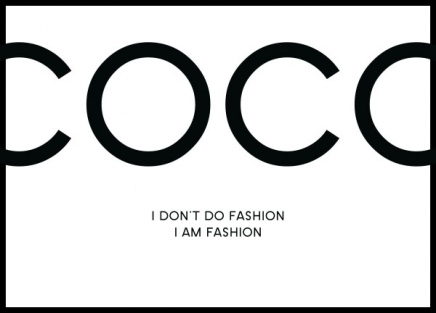 I Am Fashion, Poster in der Gruppe Poster / Typografie Poster bei Desenio AB (8432)