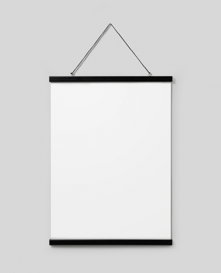  - Schwarze Posterleiste mit Magnetbefestigung, 51 cm