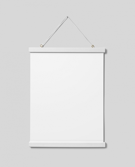  - Weiße Posterleiste mit Magnetbefestigung, 31 cm