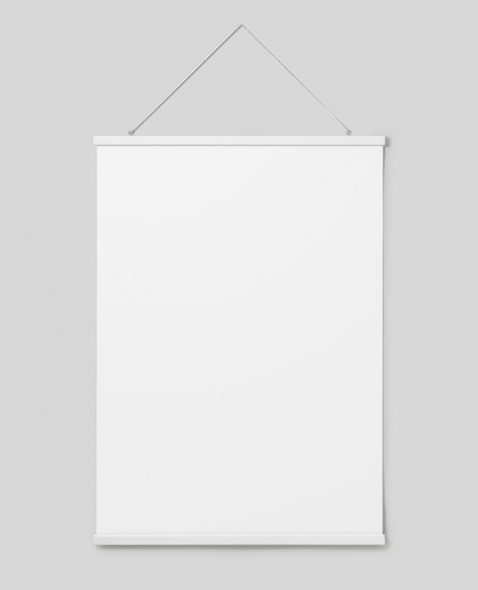  - Weiße Posterleiste mit Magnetbefestigung, 71 cm