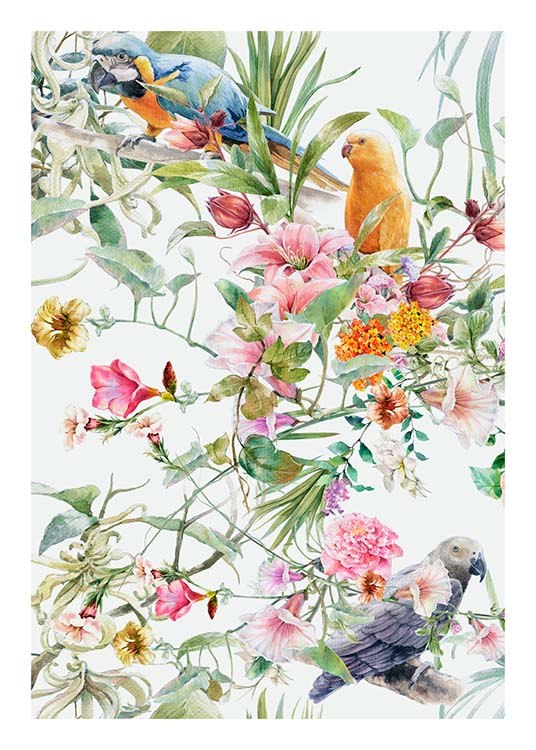 Bird Pattern No1 Poster / Kunstdrucke bei Desenio AB (10076)
