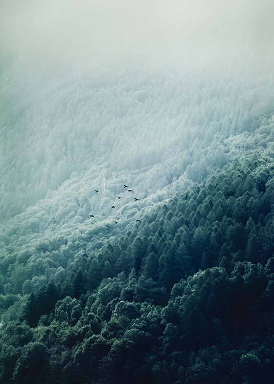 Foggy Mountainside Poster / Naturmotive bei Desenio AB (10089)