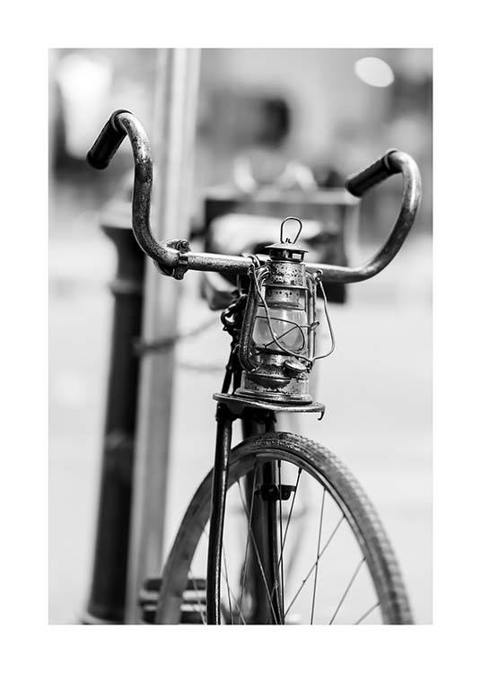 Old Bike Poster / Schwarz-Weiß bei Desenio AB (10549)