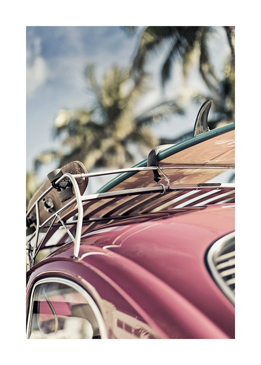 Vintage Surf Car Poster / Fotografien bei Desenio AB (10644)