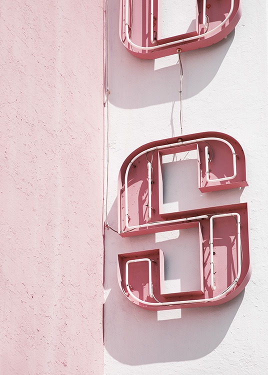 Pink Sign Poster / 50x70 cm bei Desenio AB (10762)