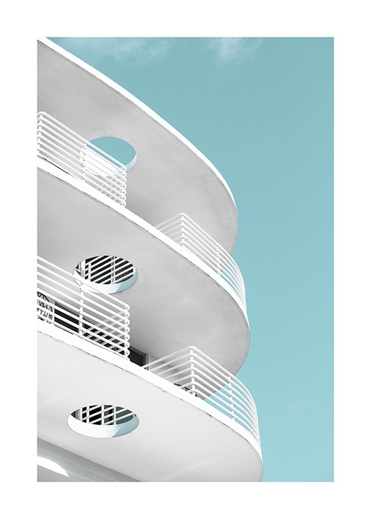Art Deco Ocean Drive Poster / Architektur bei Desenio AB (10766)
