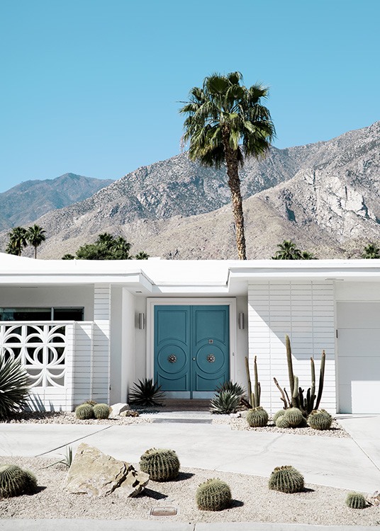 Blue Door Palm Springs Poster / Architektur bei Desenio AB (10794)