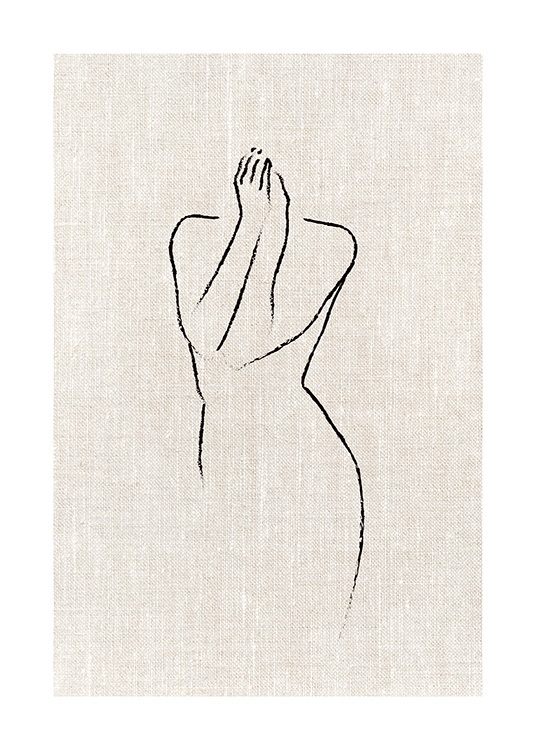 Texture Line Shoulders Poster / Kunstdrucke bei Desenio AB (11431)