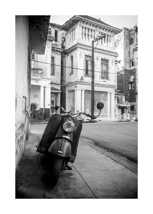 Street of Havana Poster / Schwarz-Weiß bei Desenio AB (11528)