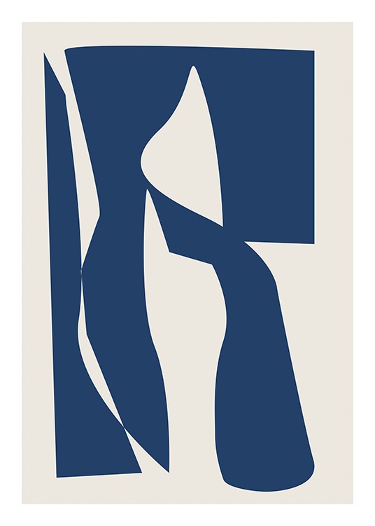 Geometric Face No1 Poster / Abstrakte Kunst bei Desenio AB (11540)