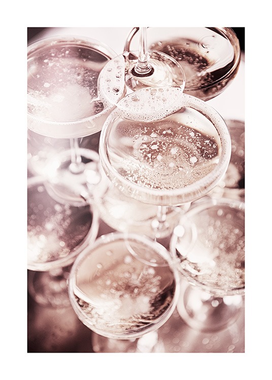 Champagne Blush Poster / Küchenposter bei Desenio AB (11919)