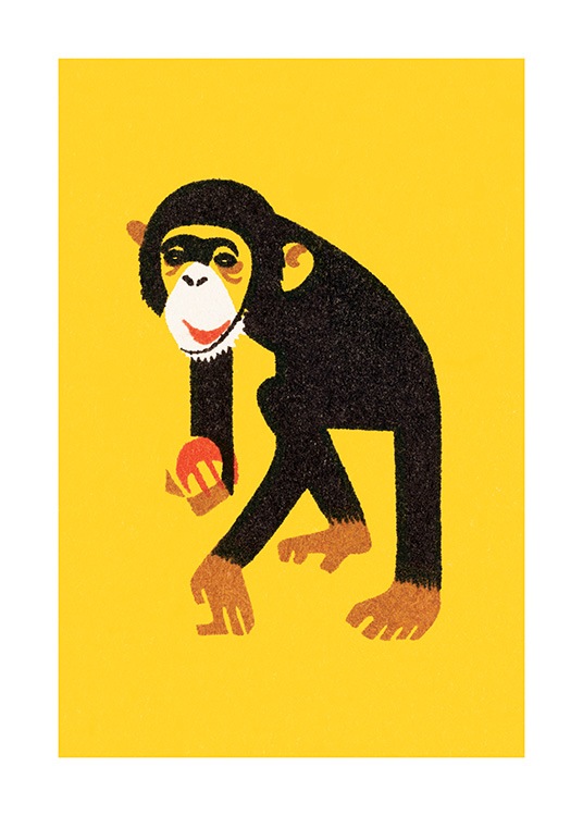 Vintage Monkey Poster / Kinder bei Desenio AB (12468)