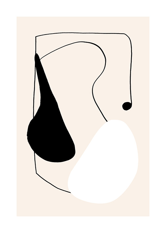 Abstract Ink Lines Poster / Kunstdrucke bei Desenio AB (12518)