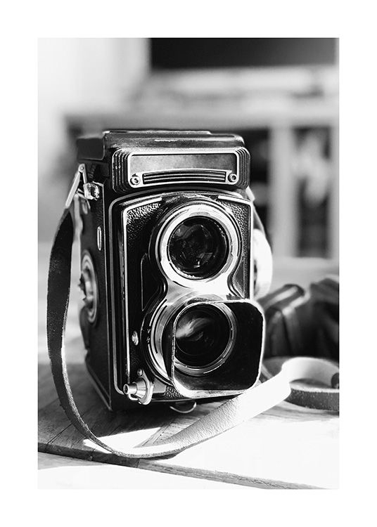  - Schwarz-weiß-Fotografie mit einer Retro-Kamera