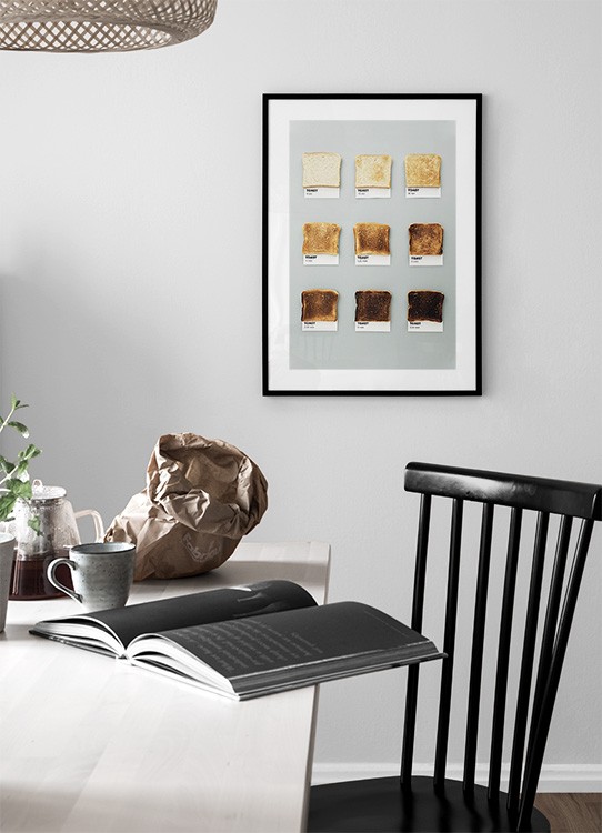 Toasts Poster Gerostete Toasts Desenio De