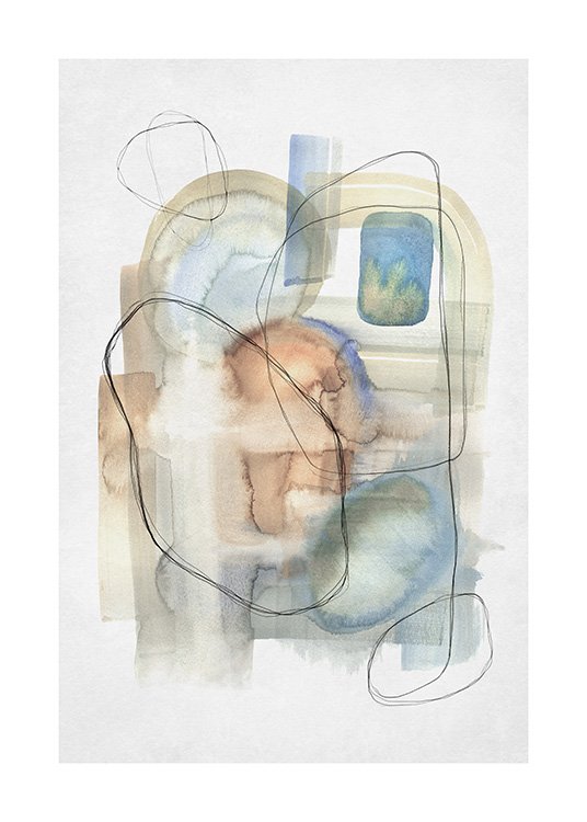 Abstract Calm No2 Poster / Abstrakte Kunst bei Desenio AB (13674)