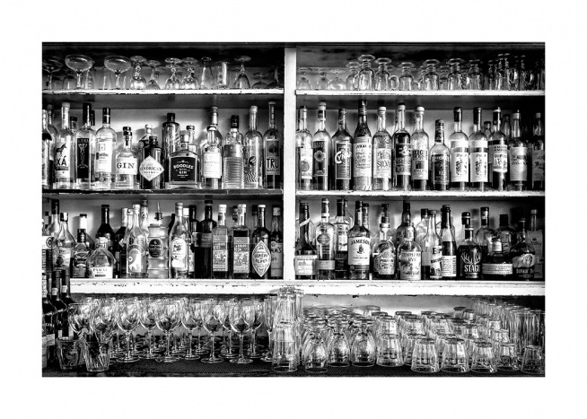 In the Bar Poster / Wein & Cocktails bei Desenio AB (13694)