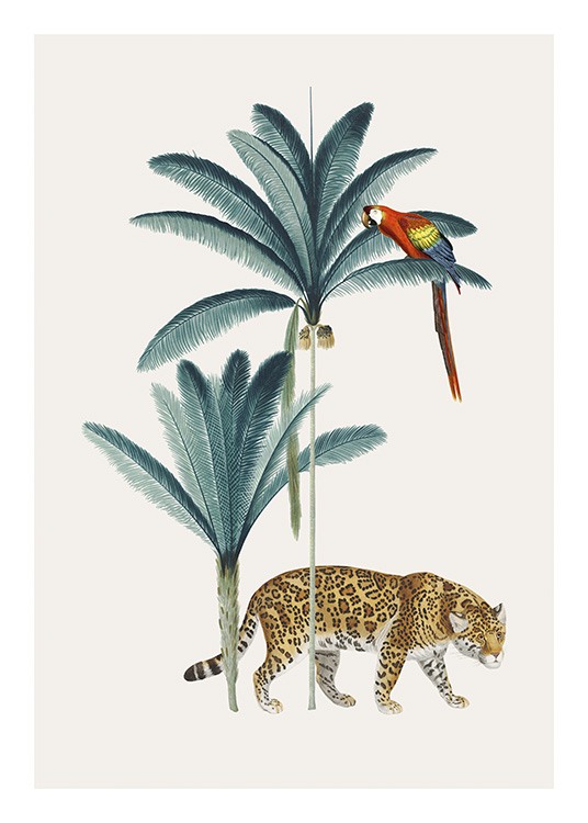 Royal Botanical Leopard Poster / Wilde Tiere bei Desenio AB (13735)