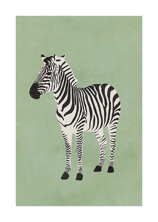 Graphic Zebra Poster / Tiere bei Desenio AB (13785)