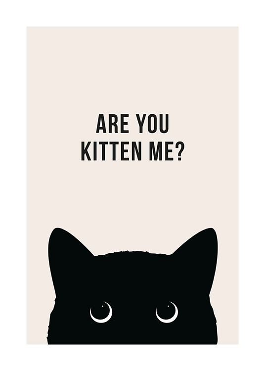 Are You Kitten Me? Poster / Humor bei Desenio AB (13790)