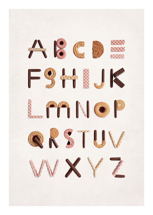 Cookie Alphabet Poster / Alphabet bei Desenio AB (13902)