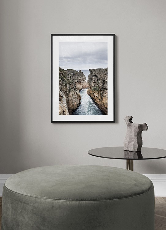 Dolomite Point New Zealand Poster Felsige Klippen Desenio De