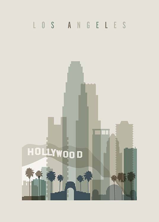 Los Angeles Skyline Poster / Karten und Städte bei Desenio AB (2354)
