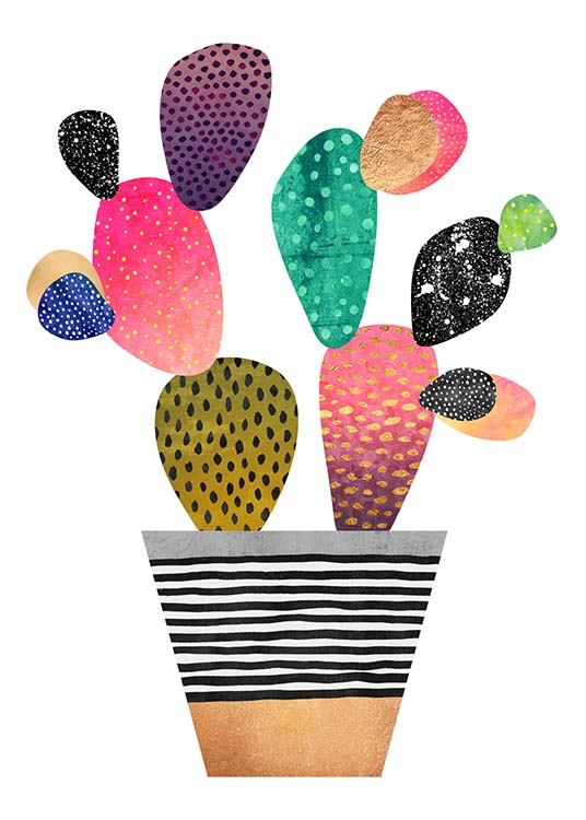 Happy Cactus Poster / Kunstdrucke bei Desenio AB (2380)