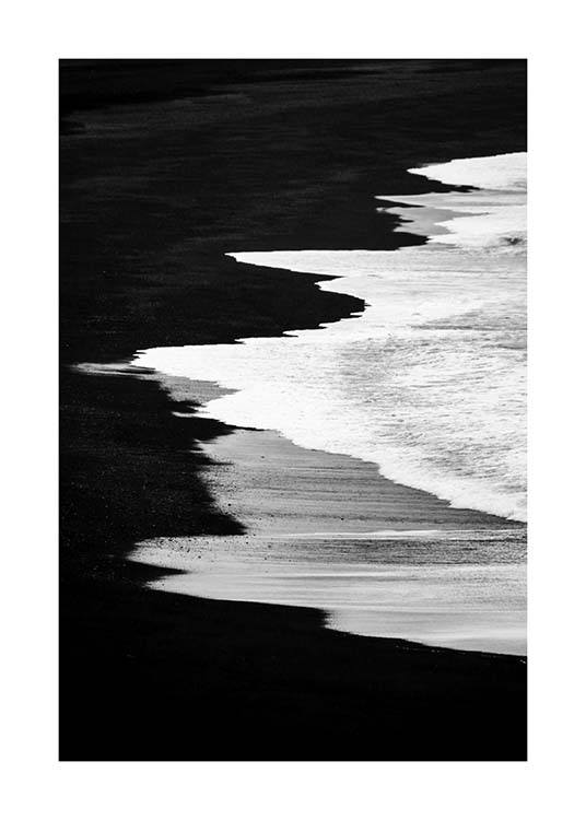Beach B&W Poster / Schwarz-Weiß bei Desenio AB (2862)