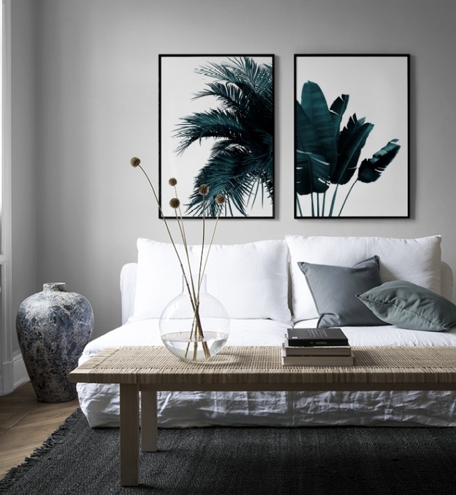 Green Banana Leaves Poster