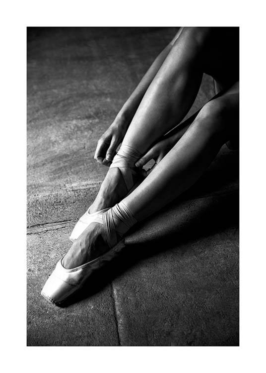 Ballerina Dancer No3 Poster / Schwarz-Weiß bei Desenio AB (3807)