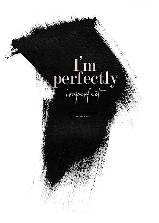 Perfectly Imperfect Poster / Poster mit Sprüchen bei Desenio AB (3938)
