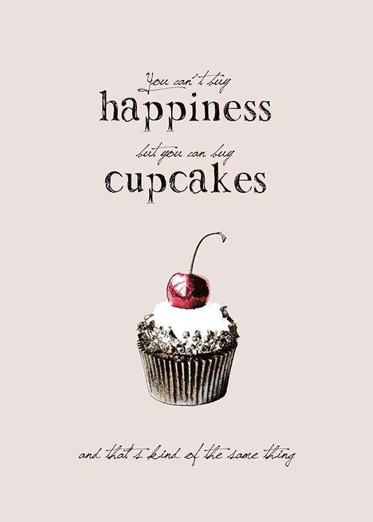 Cupcakes, Poster / Küchenposter bei Desenio AB (7534)