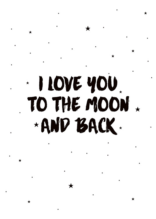 Moon And Back, Poster / Kinder bei Desenio AB (7786)