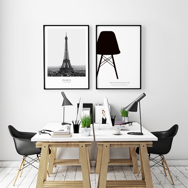 Schwarz Weiss Poster Mit Eiffelturm Paris Poster Poster Mit Fotografien Desenio De