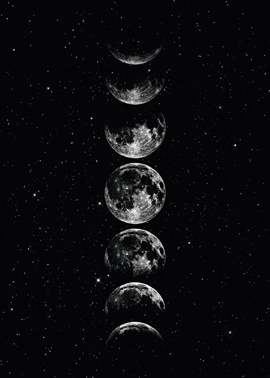 Moon Star Sky, Poster / Planeten bei Desenio AB (8190)