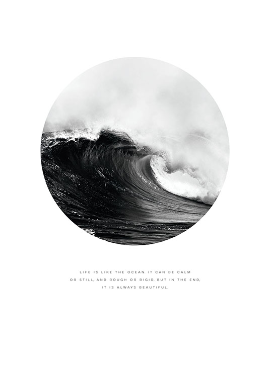 Like The Ocean, Poster / Poster mit Sprüchen bei Desenio AB (8217)