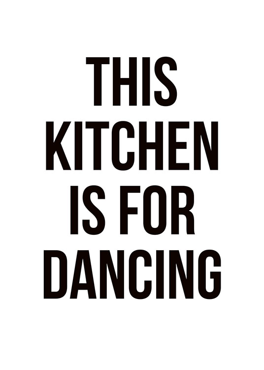 Dancing, Poster / Poster mit Sprüchen bei Desenio AB (8287)