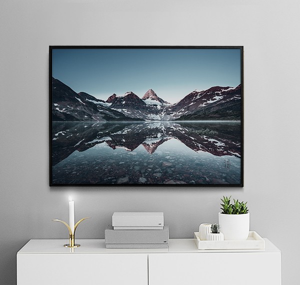 Plakat Mit Naturfotografie Berge Und Schnee Fotokunst Desenio De