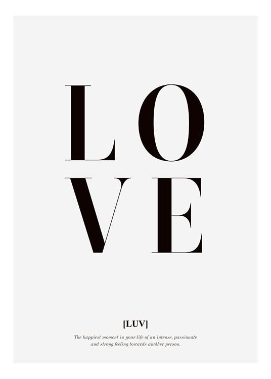 Love Text, Poster / Poster mit Sprüchen bei Desenio AB (8332)