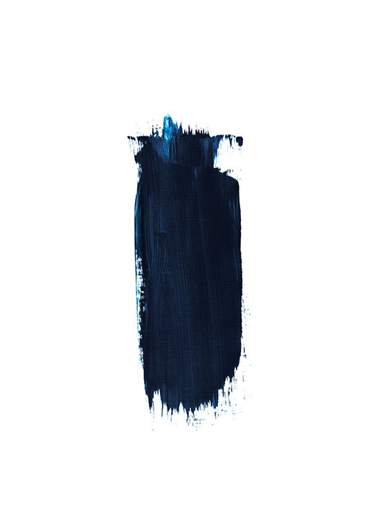 Blue Brush Stroke, Poster / Illustration bei Desenio AB (8387)
