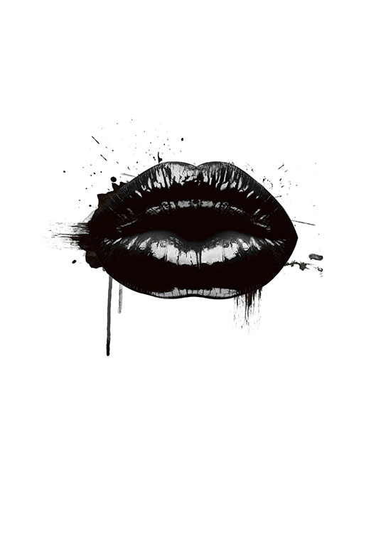 Fashion Lips, Poster / Grafische Kunst bei Desenio AB (8490)