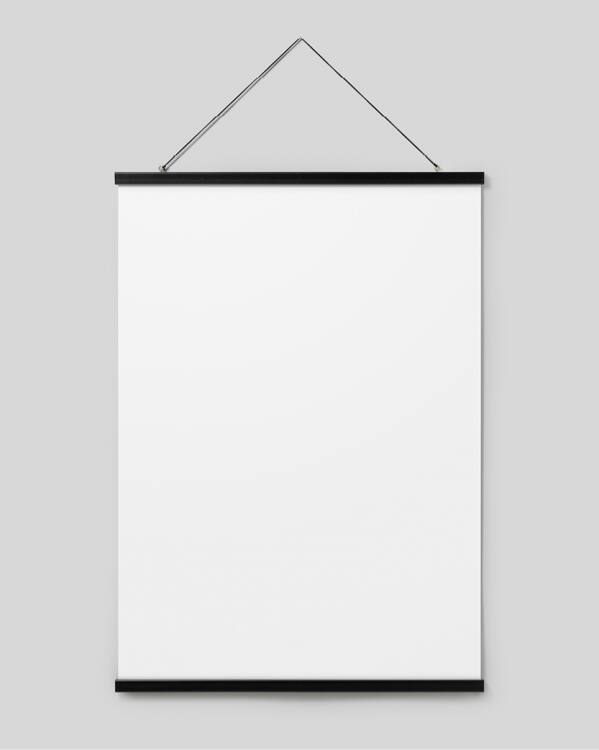  - Schwarze Posterleiste mit Magnetbefestigung, 71 cm