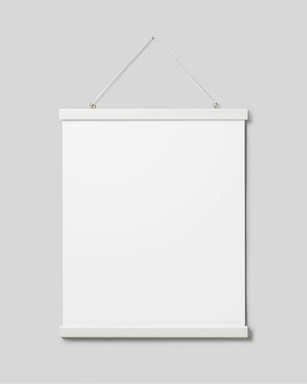  - Weiße Posterleiste mit Magnetbefestigung, 41 cm