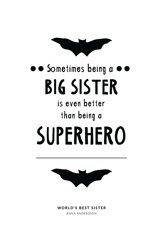 Big Sister Personal Poster / Kinderposter bei Desenio AB (pp0245)