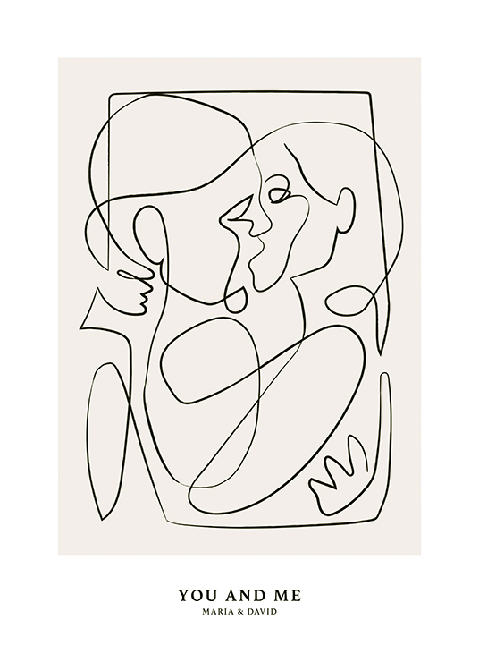 Abstract Figures No2 Personal Poster / Line Art bei Desenio AB (pp0246)